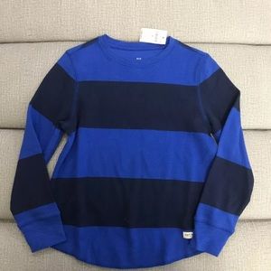 Kids Small Gap Long Sleeve Ribbed Shirt
